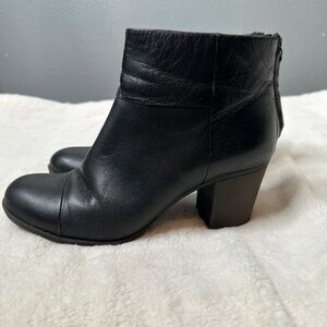 Clark’s Enfield Tess leather zip ankle boots